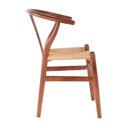 Ver imagem 5 de Kit com 2 Cadeiras para Sala de Jantar Madeira Maciça Wishbone Marrom/Escura