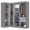 Ver imagem 4 de Guarda-roupa Modulação 7 Portas Canto Paris