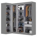 Ver imagem 5 de Guarda-roupa Modulação 7 Portas Canto Paris