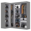 Ver imagem 6 de Guarda-roupa Modulação 7 Portas Canto Paris