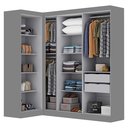 Ver imagem 4 de Guarda-roupa Modulação 7 Portas Canto Paris