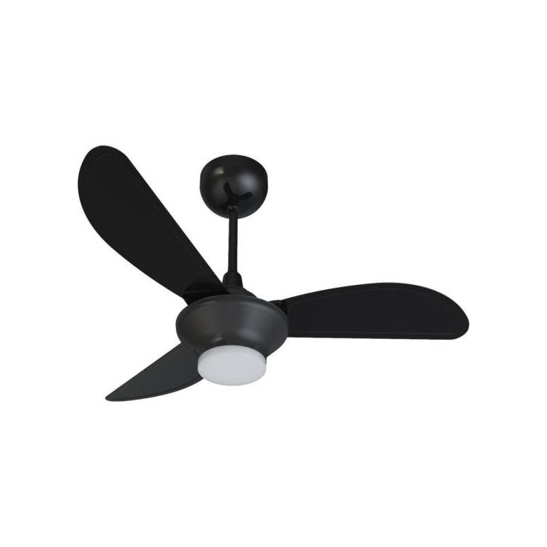 Ventilador de Teto Ventisol Mistral 3 Pás Preto Bivolt