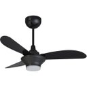 Ver imagem 2 de Ventilador de Teto Ventisol Mistral 3 Pás Preto Bivolt