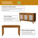 Ver imagem 2 de Kit Mesa Escritório Veneza e 2 Armários Abertos sem Portas Madri e Balcão 3 Portas Deltan Freijó