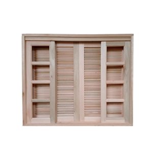 Veneziana Correr Madeira Eucalipto 1,00x1,00 Cx14cm Frainer
