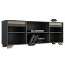 Ver imagem 3 de Rack para TV Até 40 Polegadas Benevello 2 Portas Grafite - Pnr Móveis