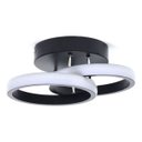Ver imagem 7 de Lustre Luminaria Teto Led Moderno 3 Cores Redondo 25x10x19cm - Preto