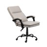Cadeira de Escritório Giratória com Apoio de Braço e Regulagem de Altura Rowe - Preto C/ Pu Areia - 10