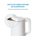 Ver imagem 5 de Chaleira Elétrica Elgin Slim 1200W 1,8L Branco 110V