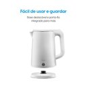 Ver imagem 2 de Chaleira Elétrica Elgin Slim 1200W 1,8L Branco 110V