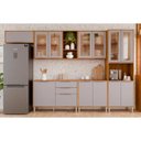 Ver imagem 1 de Cozinha Modulada Mgm 6 Peças Brilhante C6p130 Cinamomo/platina