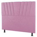 Ver imagem 1 de Cabeceira Cama Box Solteiro Dublin 90cm Suede Rosa - Abmaza