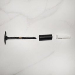 Pino Suporte Espelho Adnet Parede Aço 3cm Preto - 4