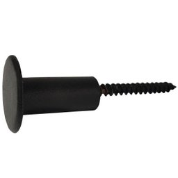Pino Suporte Espelho Adnet Parede Aço 3cm Preto - 1