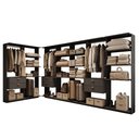 Ver imagem 2 de Guarda-Roupas Closet Modulado Alasca 420cm 7 Peças com 6 Gavetas e Cabideiros Preto Touch Carraro