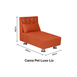 Cama Pet Luco Liz, Descanso e Conforto com Qualidade para Seu Pet, Incluso Almofada Descanso - Terra - 5
