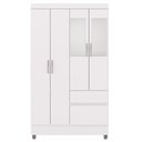 Ver imagem 1 de Guarda Roupa 4 Portas Espelho 102 Cm 10090 Vlr Branco Camarim