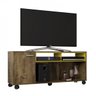 Rack para TV até 47 Polegadas com Rodízios New Creta Móveis Bechara - 3