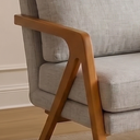 Ver imagem 4 de Poltrona Decorativa Mona Luxo - Linho Cinza Claro