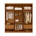 Ver imagem 3 de Guarda Roupa Casal Boston 6 Portas com Pés Moderna
