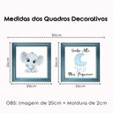 Ver imagem 4 de Kit 2 Quadro Infantil Elefante Menino 2