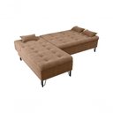 Ver imagem 2 de Sofá Cama com Chaise 3 Lugares 2,00 Mts Nice Matrix Marrom