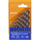 Ver imagem 2 de Jogo de Brocas Aço Rápido 13 Peças 1,5mm a 6,5mm para Metais com Estojo Plástico Kala