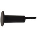 Ver imagem 1 de Pino Suporte para Espelho Adnet Pendurador de Casaco de Parede Aço Carbono 4cm Preto