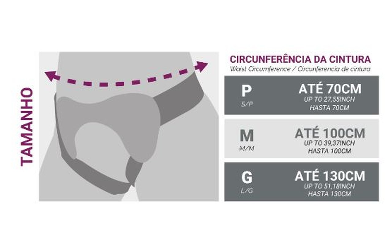 Cinta P/ Hérnia Inguinal Esquerda G Hidrolight - 2