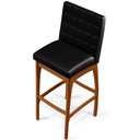 Ver imagem 7 de Kit 02 Banquetas Altas Para Cozinha Sala de Jantar Fixa Mila B04 Couríssimo Preto - Lyam Decor