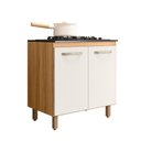 Ver imagem 3 de Balcão para Cooktop 02 Portas Freijo/ Off White Nicioli