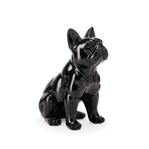 Escultura Cachorro em Poliresina 15863 Preto Mart