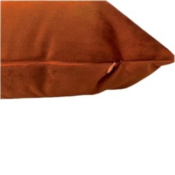 Kit 2 Capas para Almofada Drapeada em Veludo Quadrada 60x60 Terracota - 6