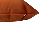 Ver imagem 6 de Kit 2 Capas para Almofada Drapeada em Veludo Quadrada 60x60 Terracota