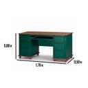 Ver imagem 5 de Escrivaninha Linz 6 Gavetas 80 X 176 X 50 Cm (a X L X P)