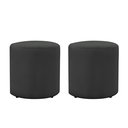 Ver imagem 2 de 2 Puff Triunfo Viena Tecido Veludo Pé de Plastico:cinza