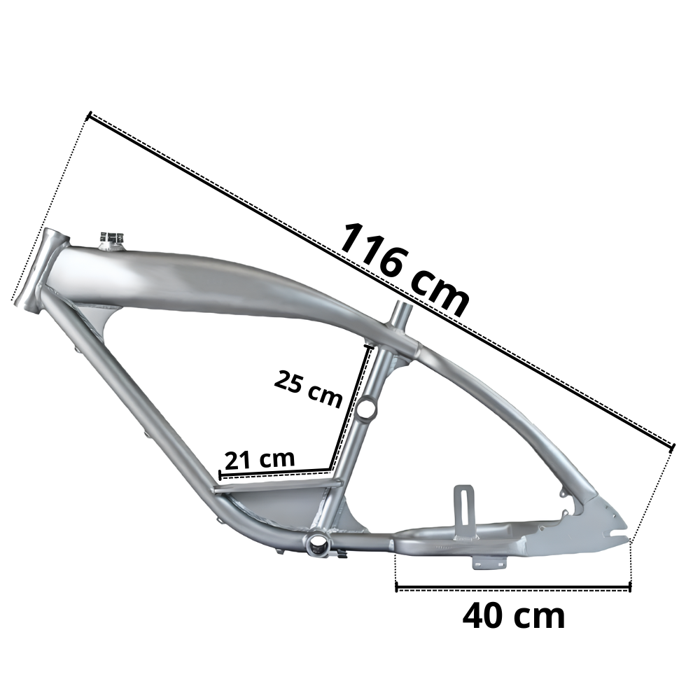 Quadro Tanque 3,4l | 4 Tempos P/ Bicicleta Motorizada - Dsr - 6