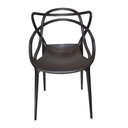 Ver imagem 4 de Conjunto com 6 Cadeiras Allegra Preta Polipropileno Salna