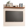 Painel Dubai Tv 32 Polegadas Pequeno Quarto Suspenso Sala Rack Cor Off White/freijó - 4