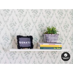 KIT 6 Prateleiras Estante 60x20 Madeira MDF Brancas Nicho Sala Quarto + Suporte Invisível - 4