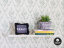 Ver imagem 4 de KIT 6 Prateleiras Estante 60x20 Madeira MDF Brancas Nicho Sala Quarto + Suporte Invisível