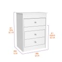 Ver imagem 4 de Penteadeira Cômoda e Banco com Espelho 3 Gavetas 60 Cm Branco Móvel Bento