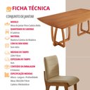 Ver imagem 6 de Sala de Jantar Mesa Flora 220cm Tampo Laminado Barril com 8 Cadeiras Bella