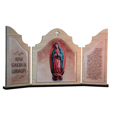 Capela Nossa Senhora de Guadalupe Oração Porta Aberta 17 Cm
