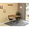 Conjunto de Mesa Dobrável Retrátil 120 x 75 Noronha + 2 Cadeiras Eiffel - Preta - 2