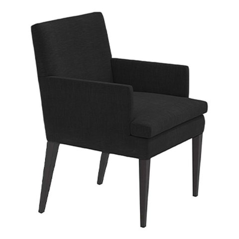 Cadeira de Jantar Germany Retro Courino Preto Dominic Decor