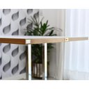 Ver imagem 4 de Mesa Dobrável Retrátil de Parede 140x89 - Base Inox Branco/Noronha