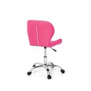 Ver imagem 5 de Conjunto 2 Cadeiras Office Eiffel Slim Base Giratória - Rosa