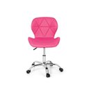 Ver imagem 3 de Conjunto 2 Cadeiras Office Eiffel Slim Base Giratória - Rosa