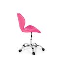 Ver imagem 4 de Conjunto 2 Cadeiras Office Eiffel Slim Base Giratória - Rosa